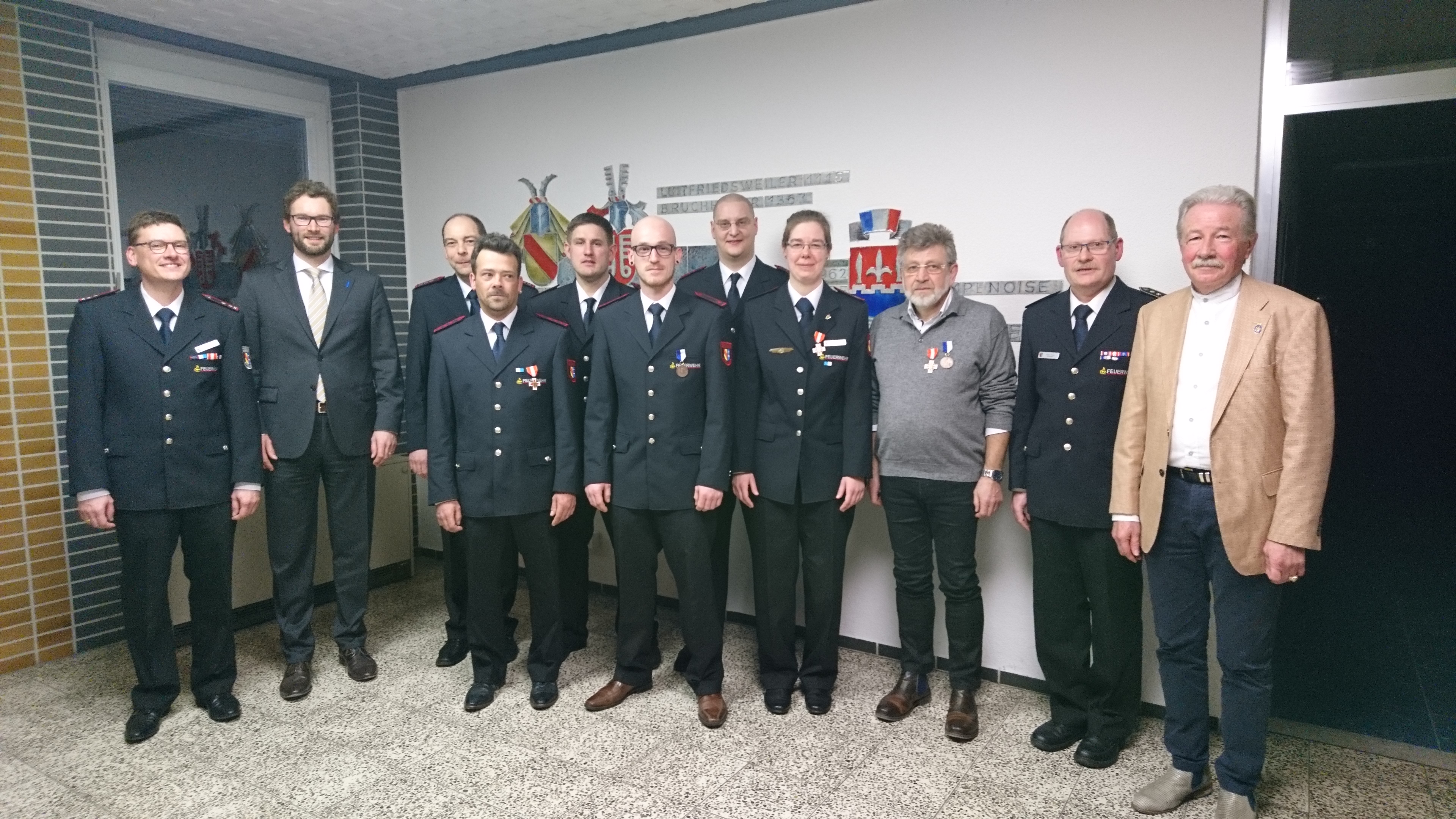 76. Jahreshauptversammlung der Freiwilligen Feuerwehr Ettlingen, Abteilung Bruchhausen